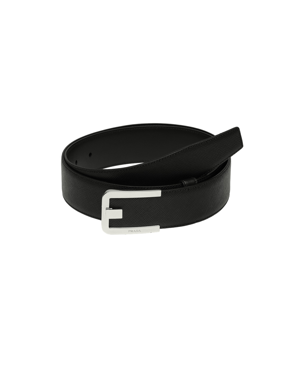 Prada Saffiano Læder Belt Černé | 136925VBS