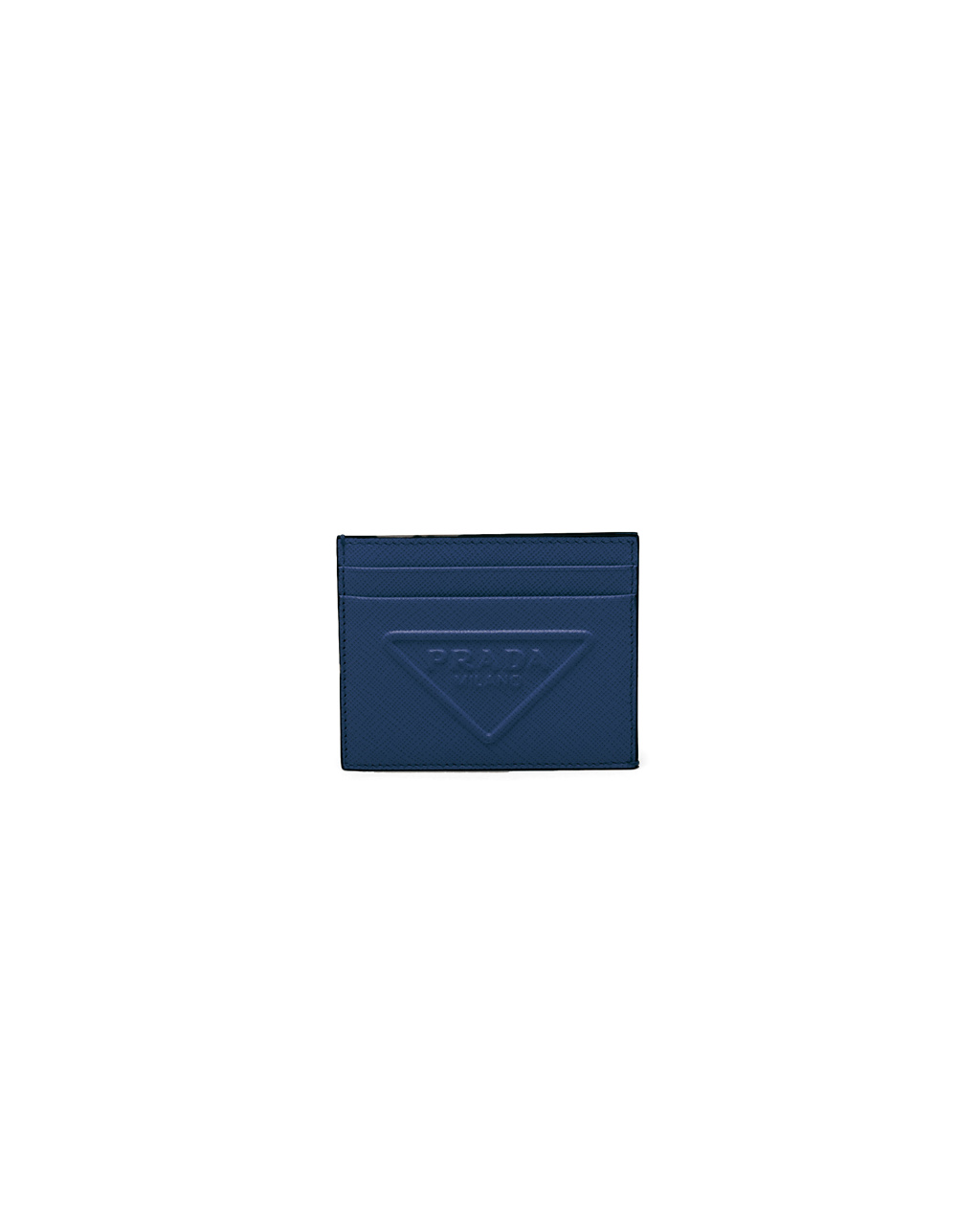 Prada Saffiano Læder Card Holder Bluette | 268470IHE