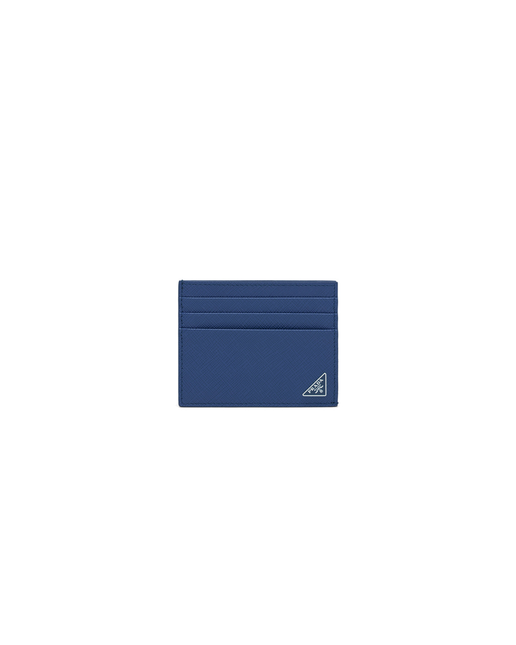 Prada Saffiano Læder Card Holder Bluette | 539167NZG