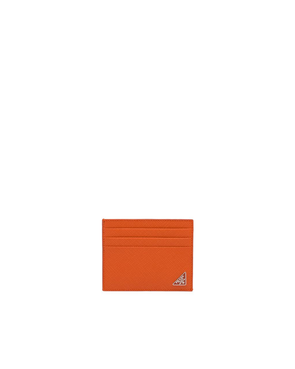 Prada Saffiano Læder Card Holder Papaya | 084269TGE