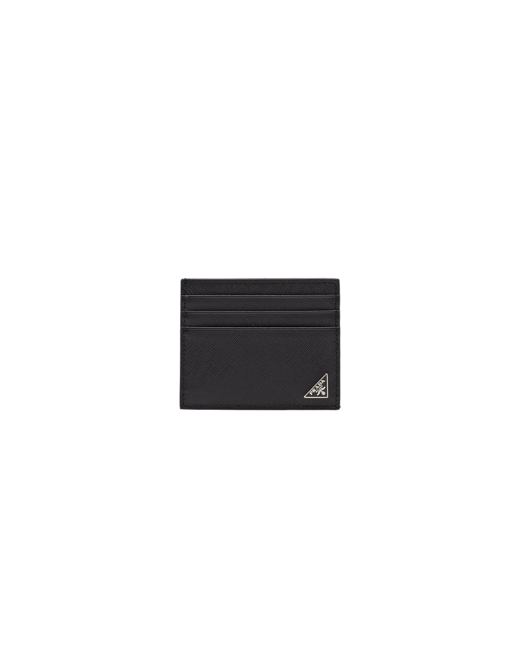 Prada Saffiano Læder Card Holder Černé | 347890VTZ