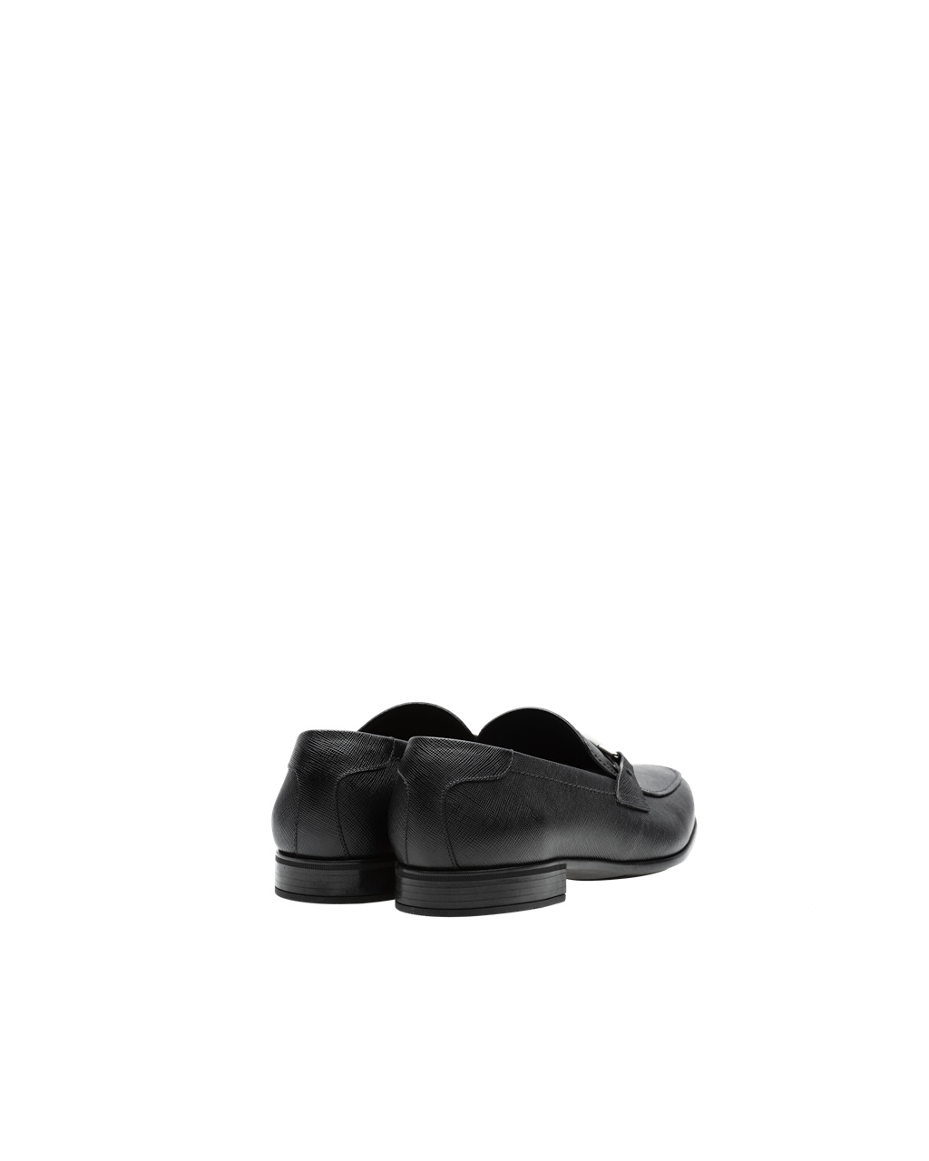 Prada Saffiano Læder Loafers Černé | 907385PSN