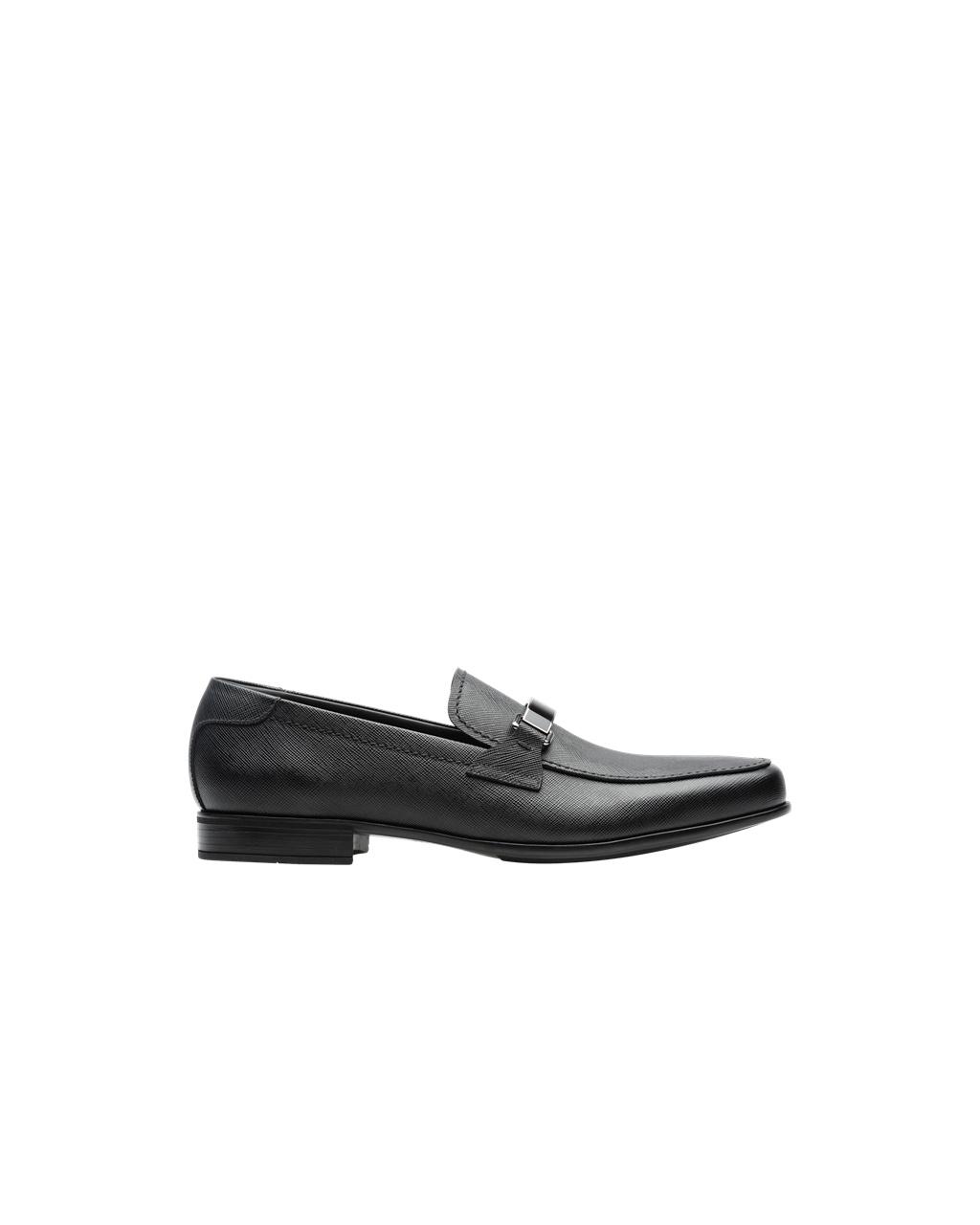 Prada Saffiano Læder Loafers Černé | 907385PSN