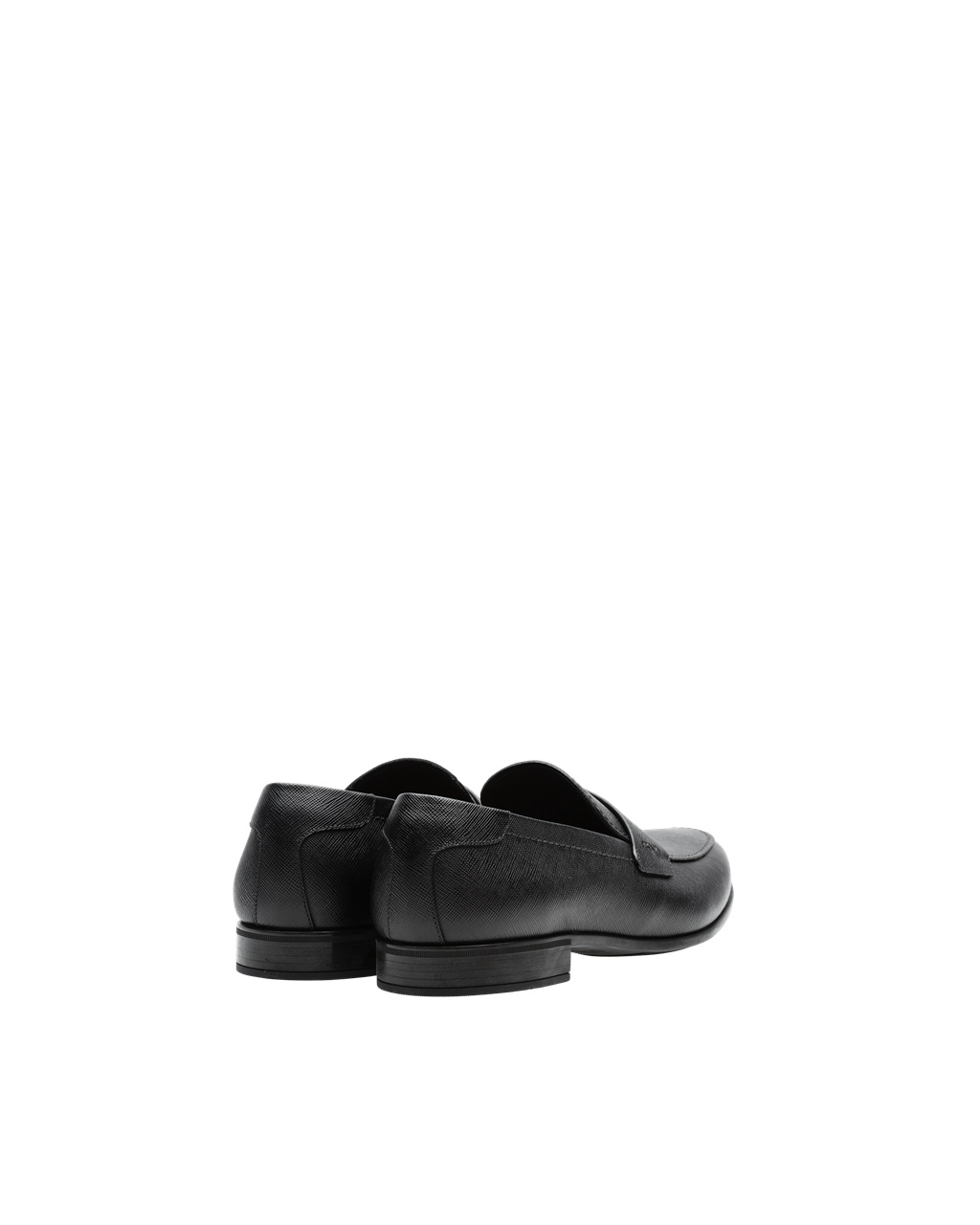 Prada Saffiano Læder Loafers Černé | 952387WNA