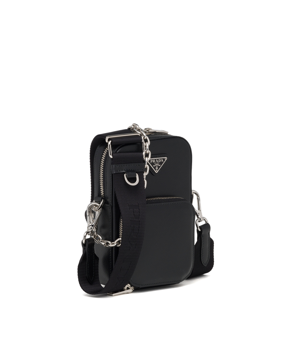 Prada Saffiano Læder Mini Bag Černé | 061728MOQ