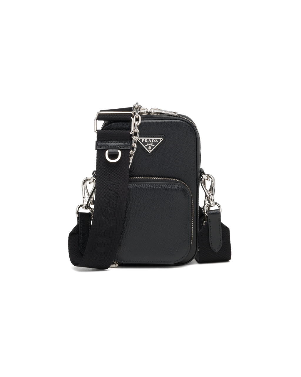 Prada Saffiano Læder Mini Bag Černé | 061728MOQ