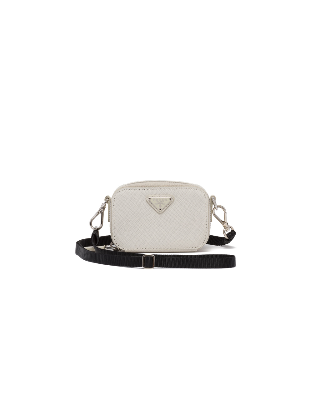 Prada Saffiano Læder Mini Pouch Bílé | 304561PKD