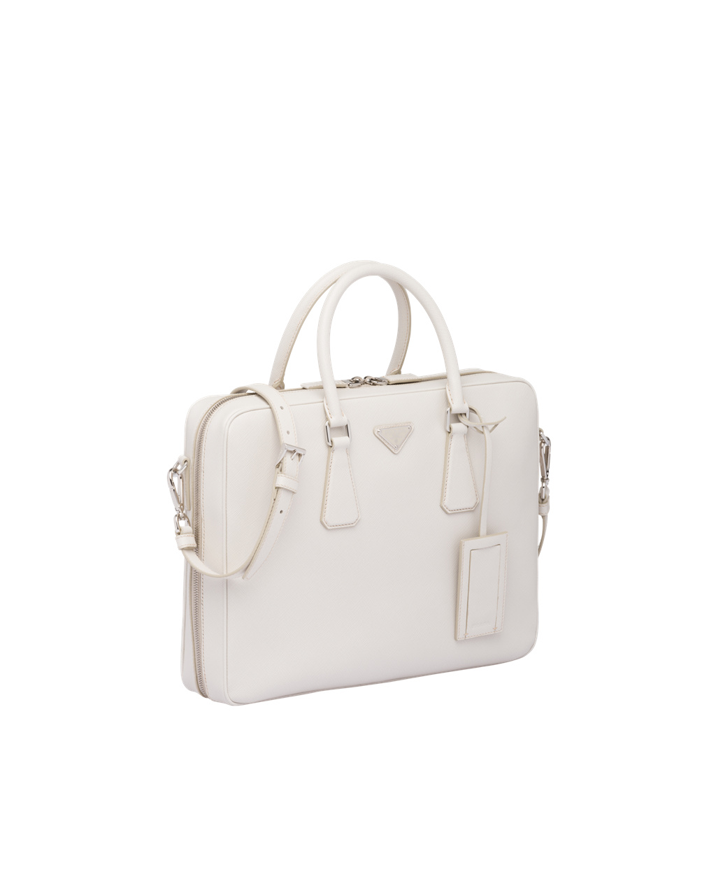 Prada Saffiano Læder Pracovní Bag Bílé | 367419JCH