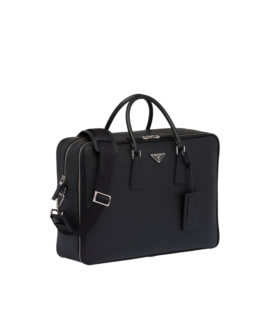 Prada Saffiano Læder Pracovní Bag Černé | 491208FMW