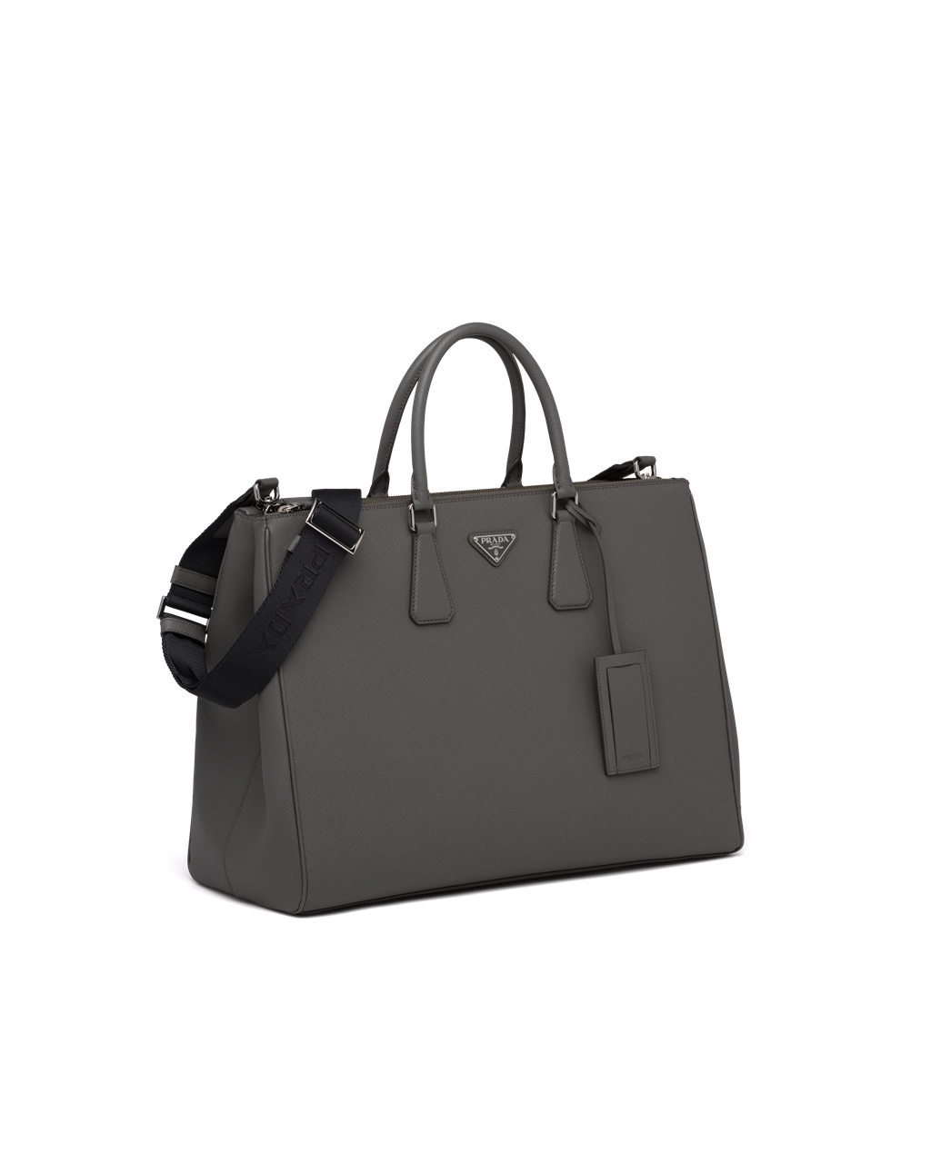 Prada Saffiano Læder Prada Galleria Bag Marble Gray | 498213KFZ