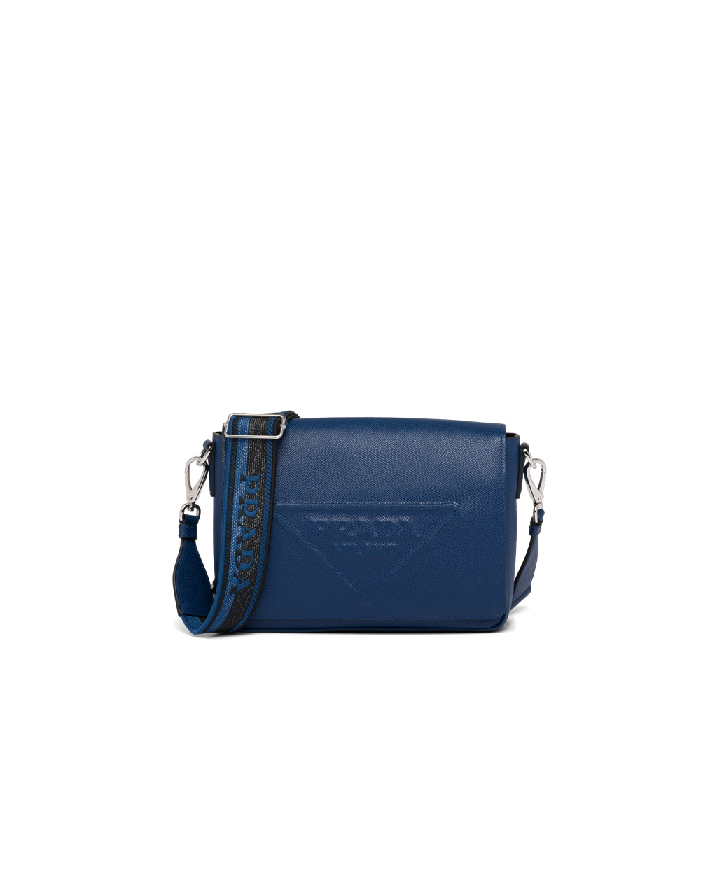 Prada Saffiano Læder Shoulder Bag Bluette | 016583JNP