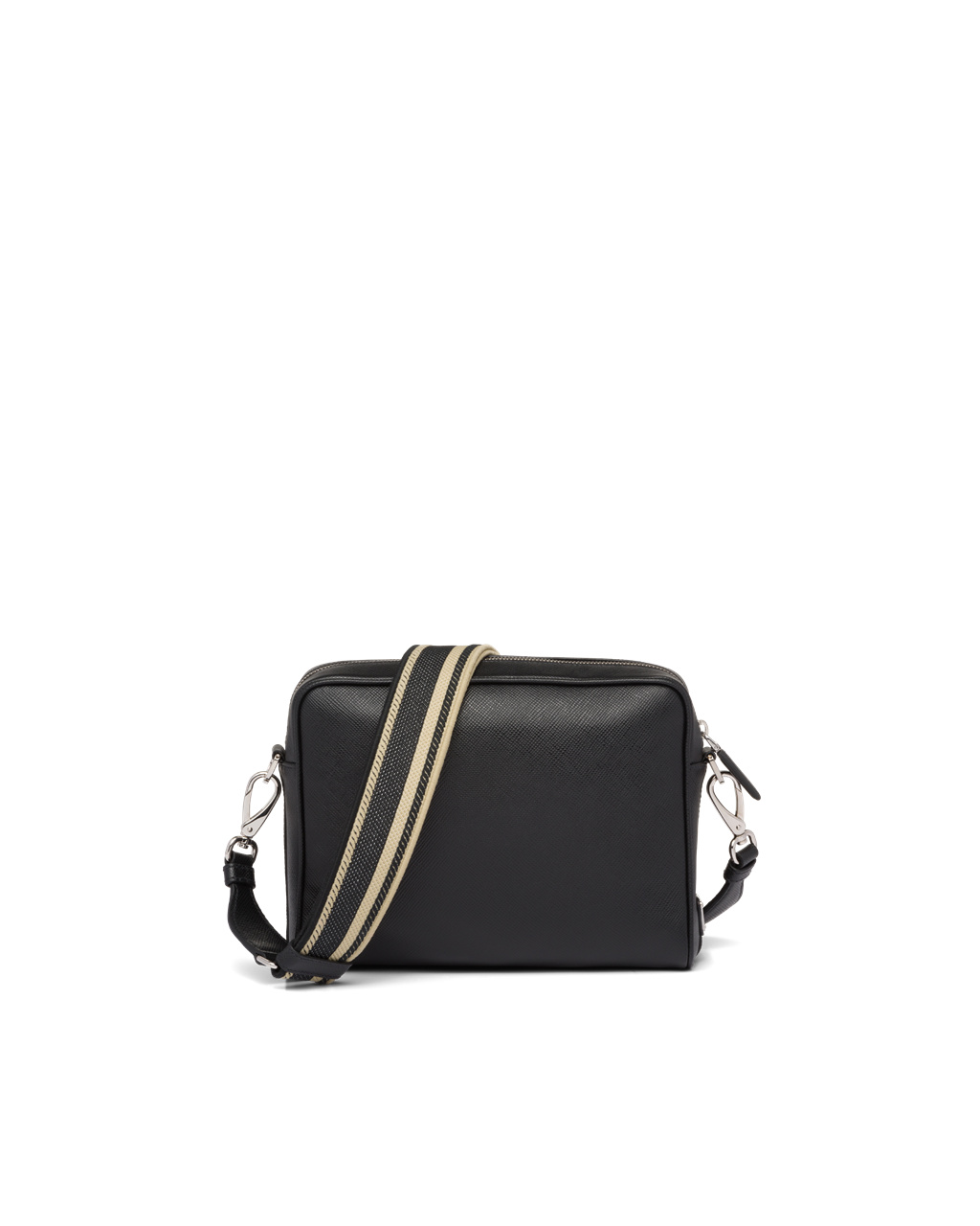 Prada Saffiano Læder Shoulder Bag Černé | 048179IHR