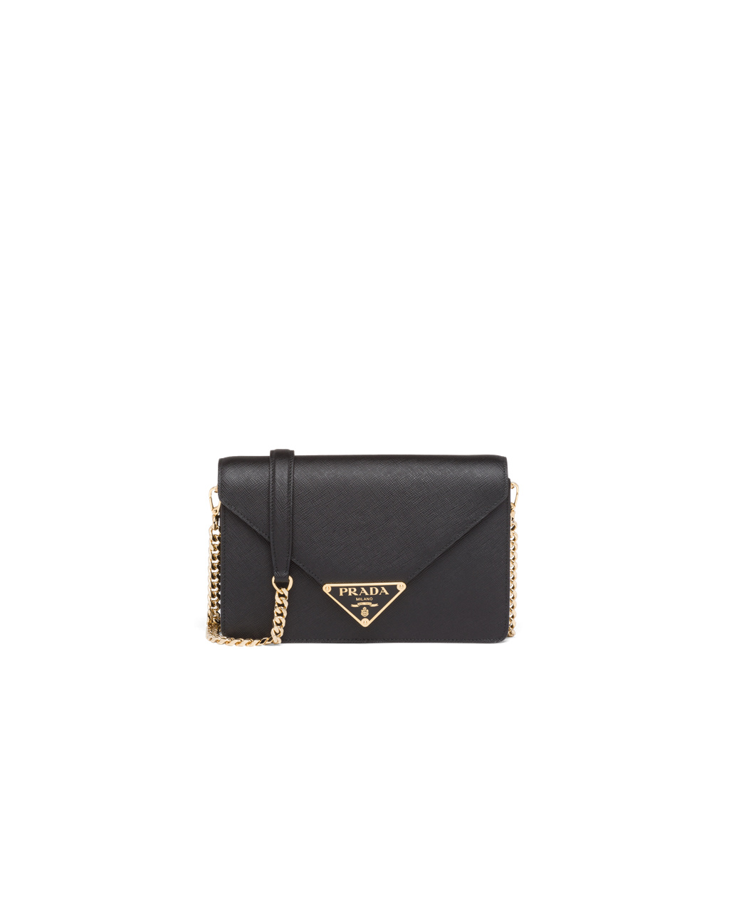 Prada Saffiano Læder Shoulder Bag Černé | 570416ODM