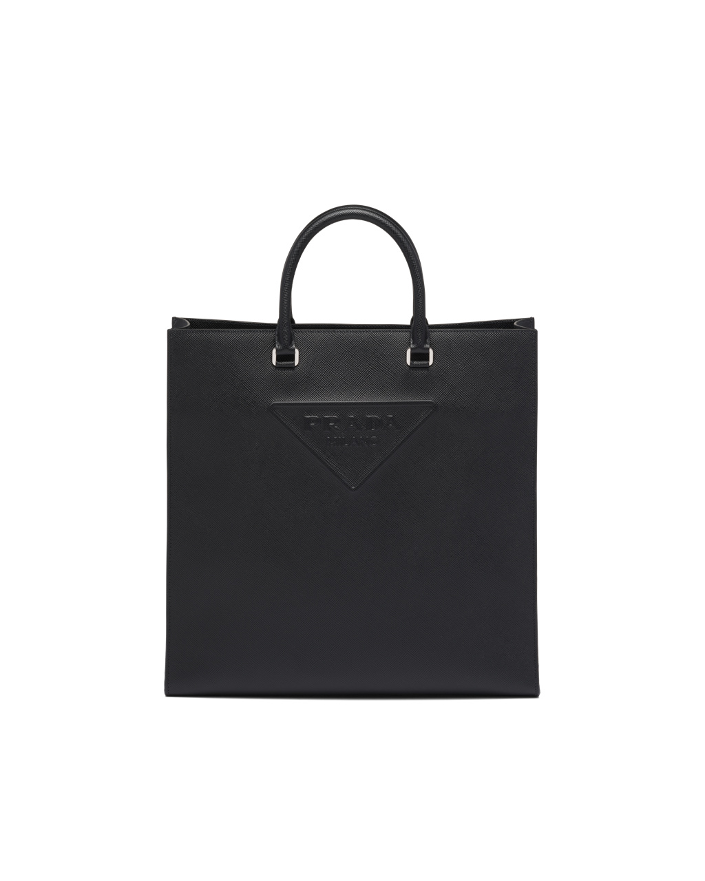 Prada Saffiano Læder Tote Černé | 056743XWE