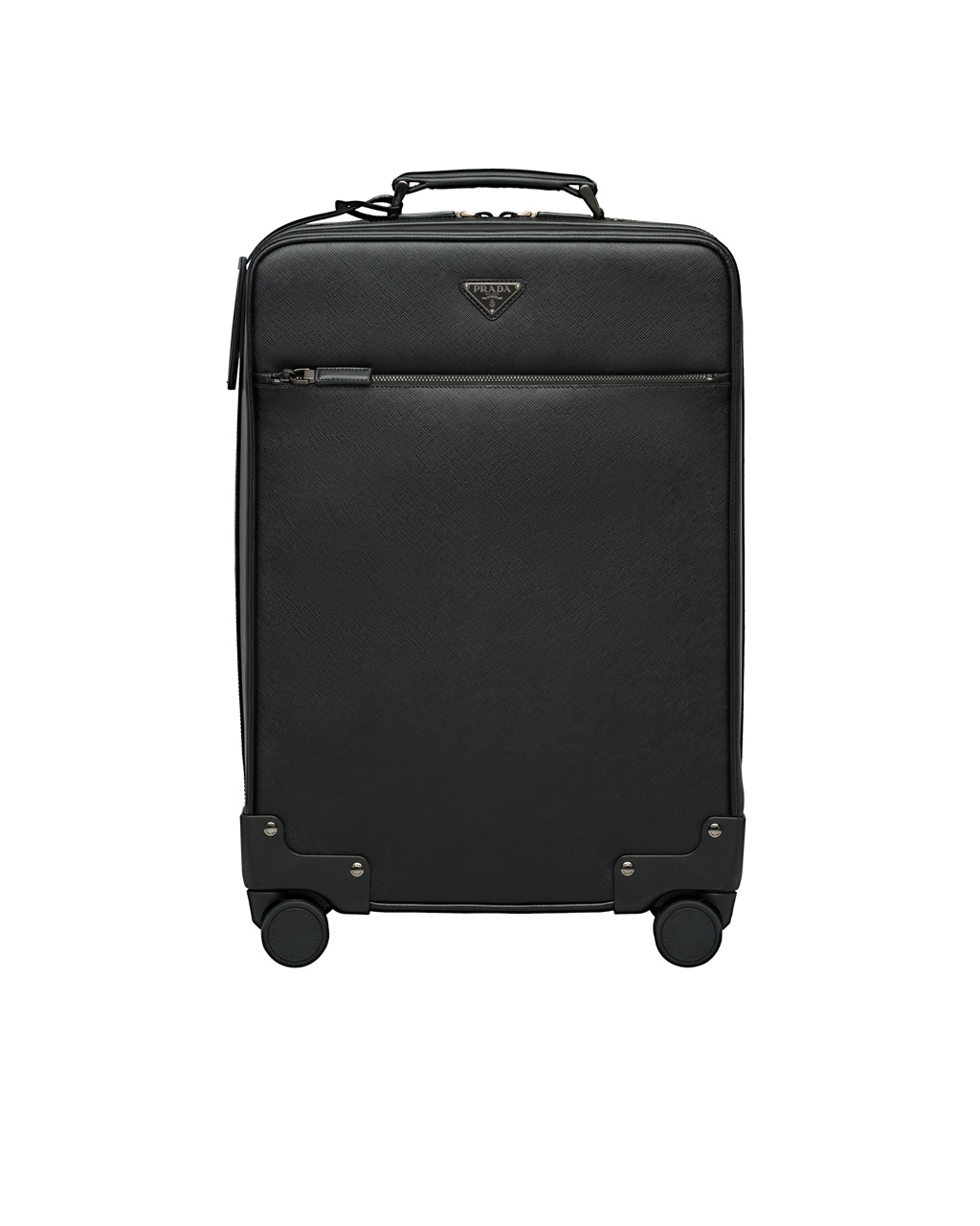 Prada Saffiano Læder Trolley Černé | 387650ISW