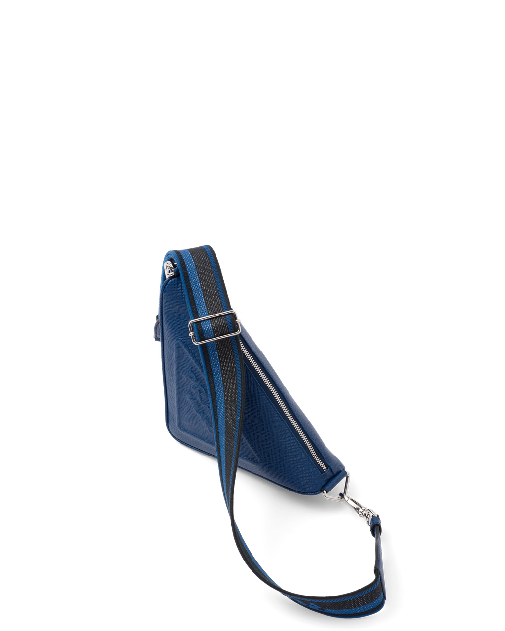 Prada Saffiano Prada Triangle Bag Bluette | 074538XNT