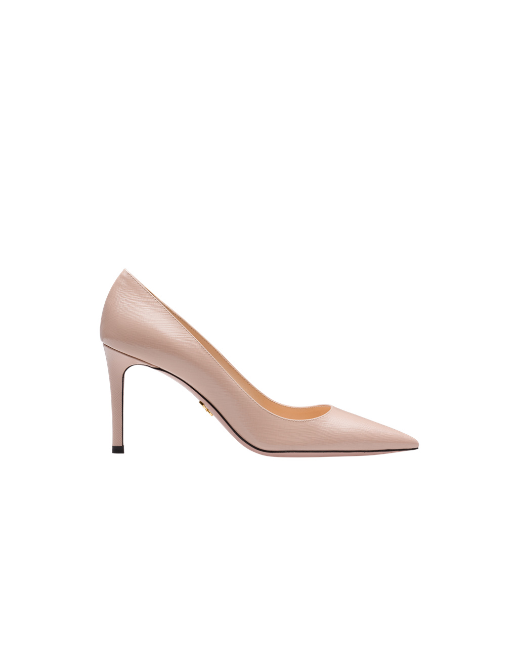 Prada Saffiano Textured Lakovaná Læder Pumps Růžové | 082751PVU