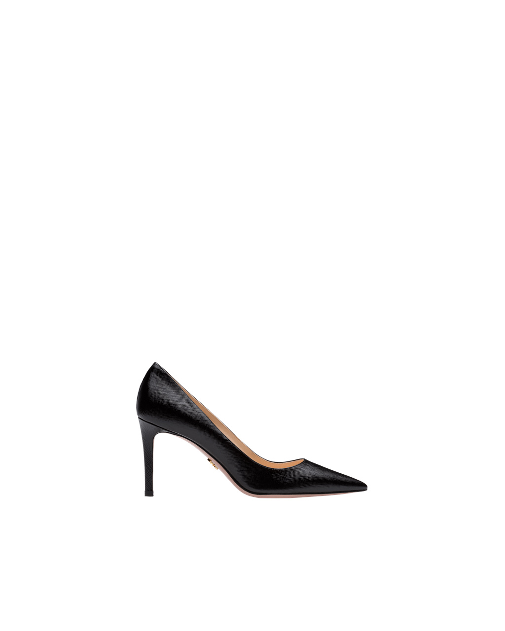 Prada Saffiano Textured Lakovaná Læder Pumps Černé | 249630PIU