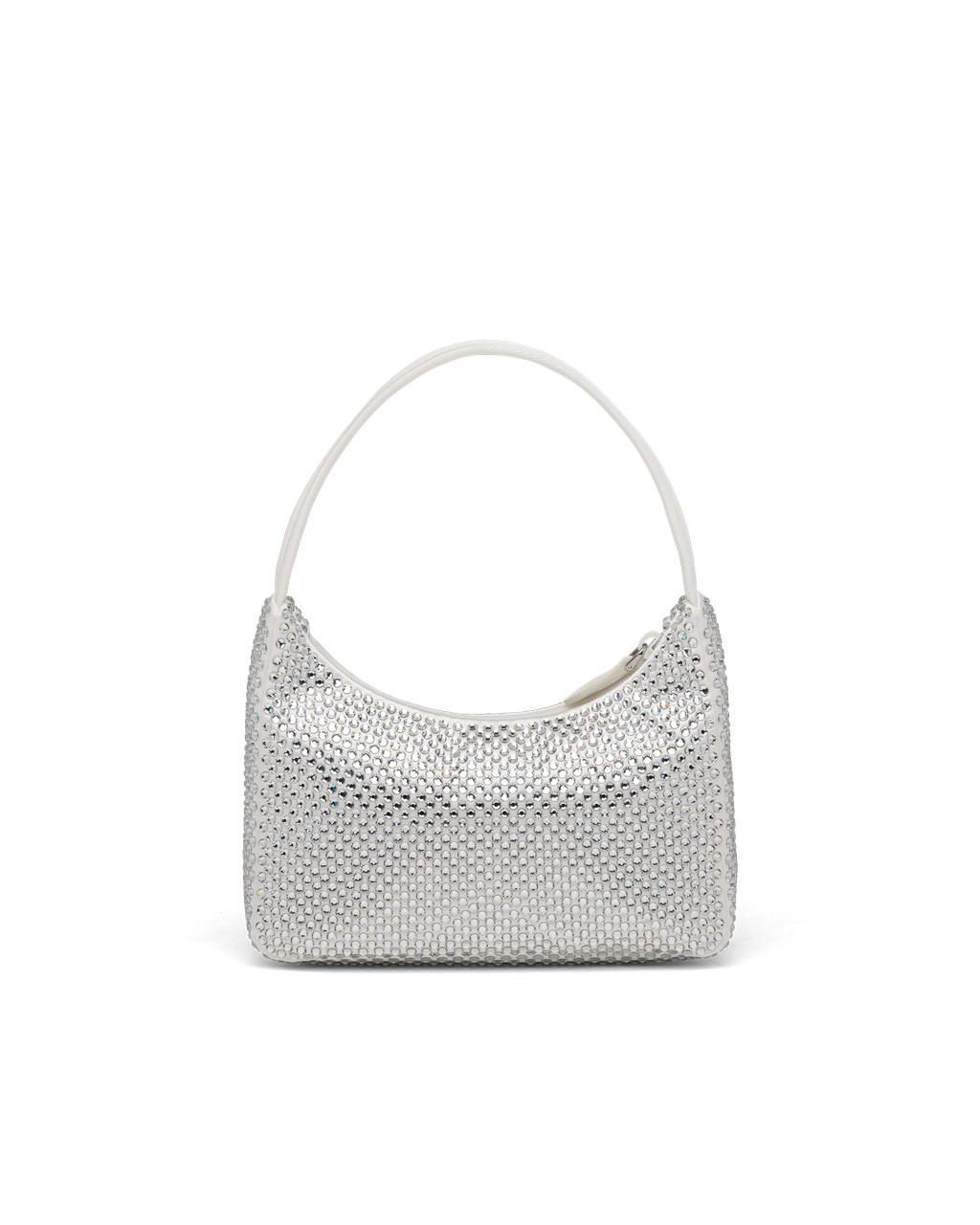 Prada Satin Mini-bag With Artificial Crystals Bílé | 571863SGZ