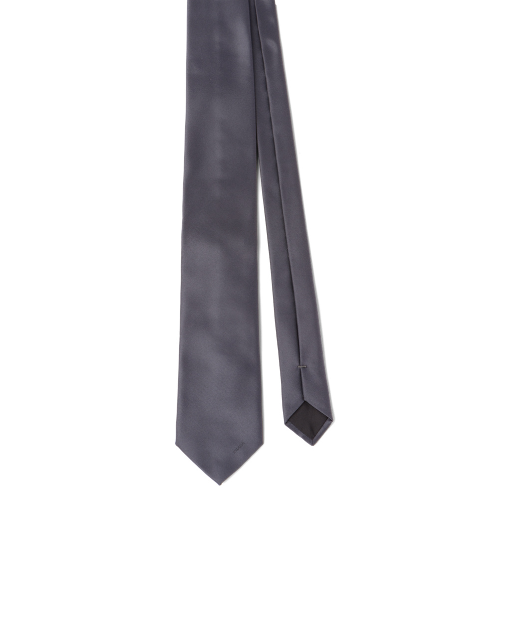 Prada Satin Tie Smoky Gray | 365702NFE