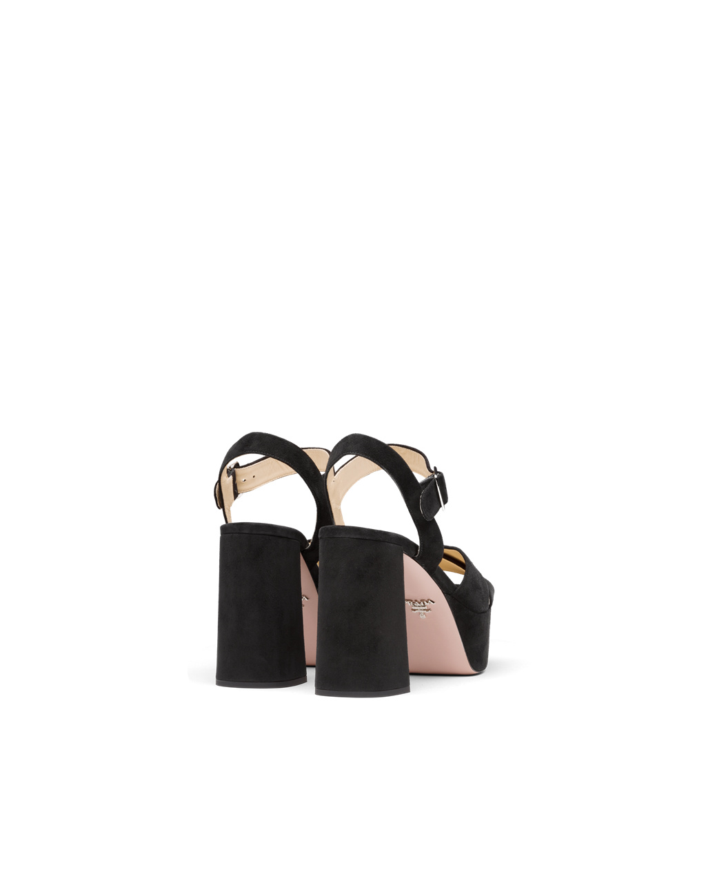 Prada Semišové Platformy Sandals Černé | 230819MGN