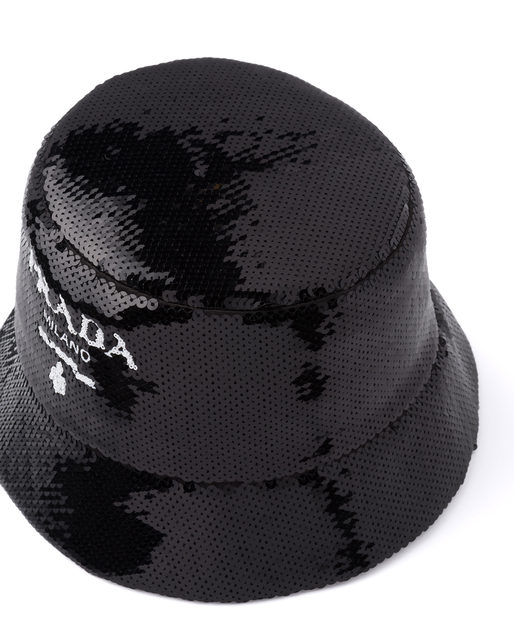 Prada Sequin Bucket Hat Černé | 304978BLQ