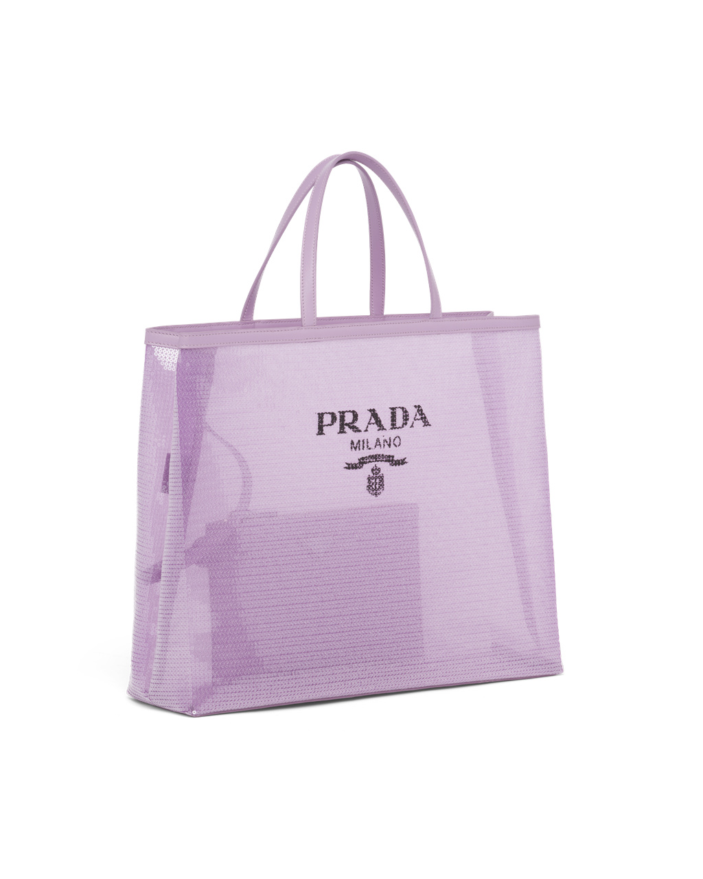 Prada Sequined Mesh Tote Bag Lily | 189437BCY