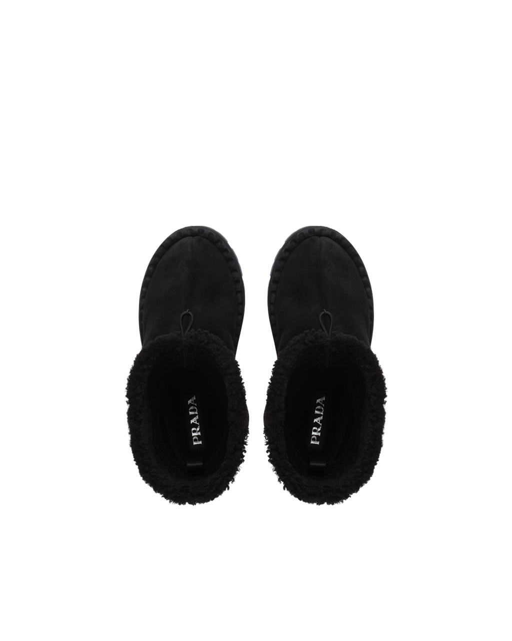 Prada Shearling Booties Černé | 948723LUM