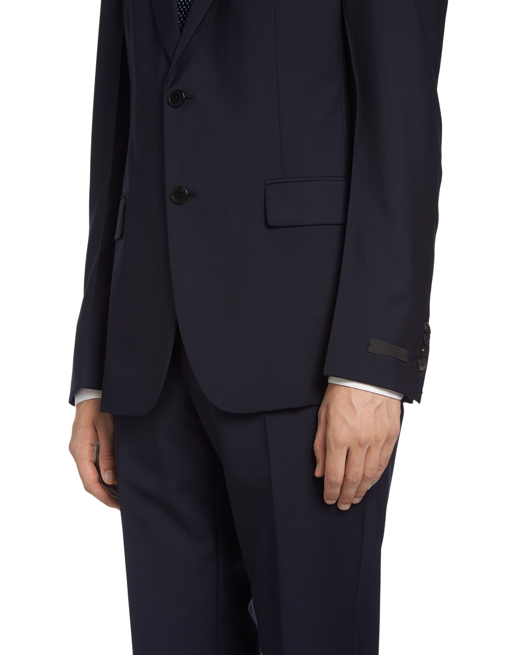 Prada Single Breasted Wool And Mohair Suit Tmavě Blankyt | 170298QVG