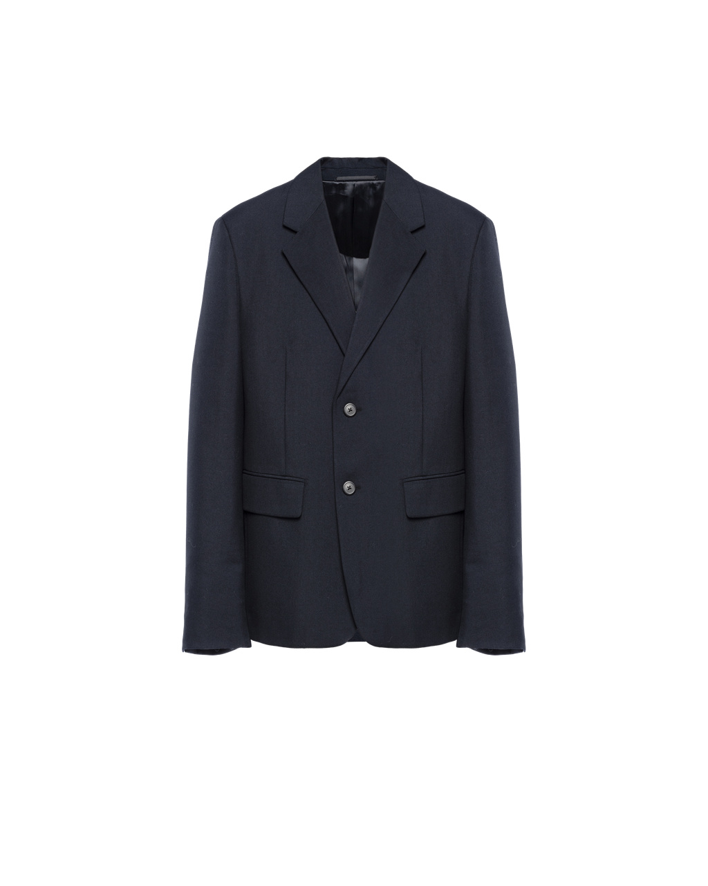 Prada Single-breasted Wool Blend Jacket Tmavě Blankyt | 605498ALP