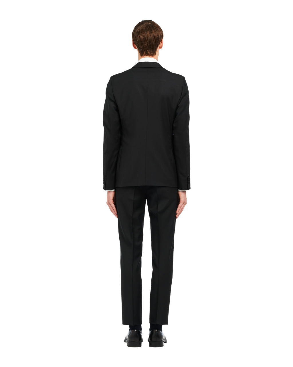 Prada Singled-breasted Two-button Wool Mohair Tuxedo Černé | 680243ABX