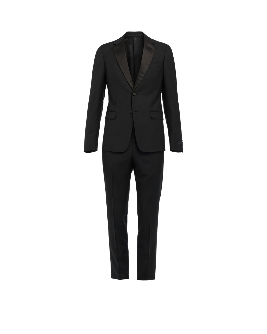 Prada Singled-breasted Two-button Wool Mohair Tuxedo Černé | 680243ABX