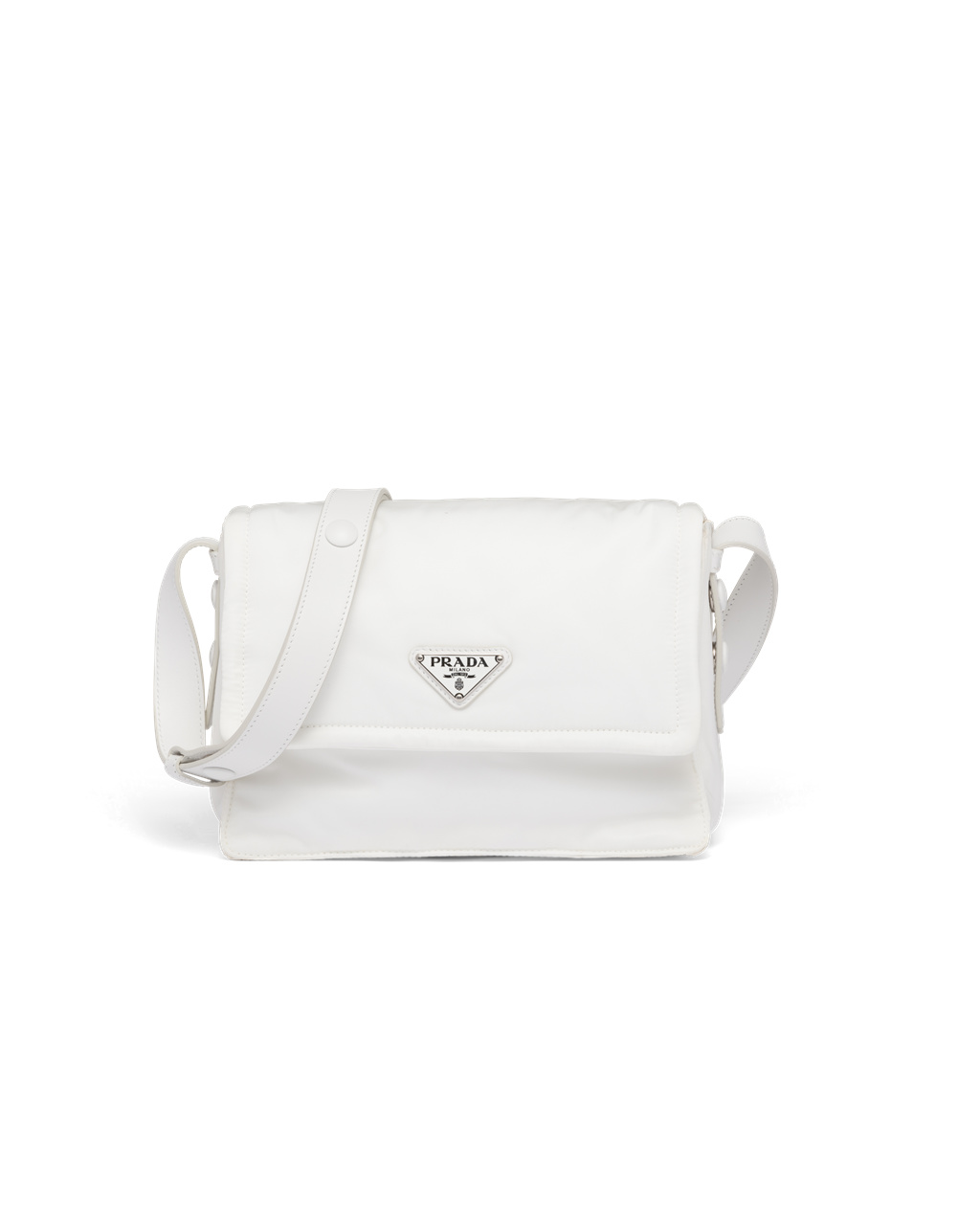 Prada Small Padded Re-nylon Shoulder Bag Bílé | 158937QHA