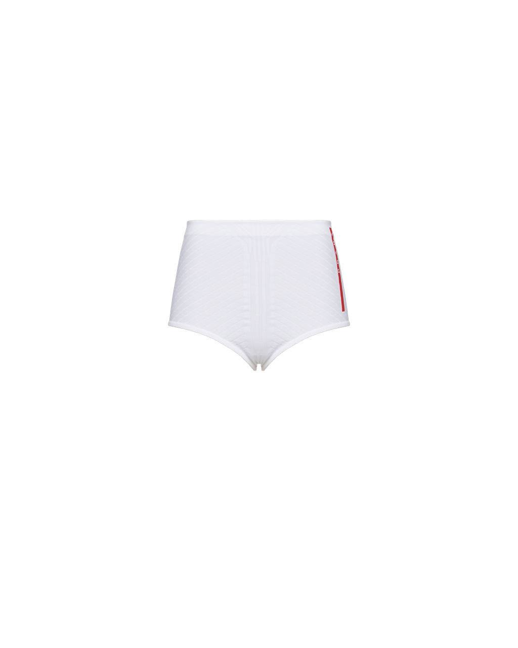 Prada Soft Rec Polyester Shorts Bílé Černé | 327146LVX