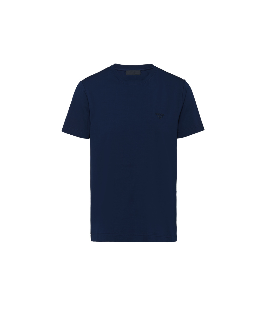 Prada Stretch Bavlněné T-shirt Tmavě Blankyt | 698325PZO