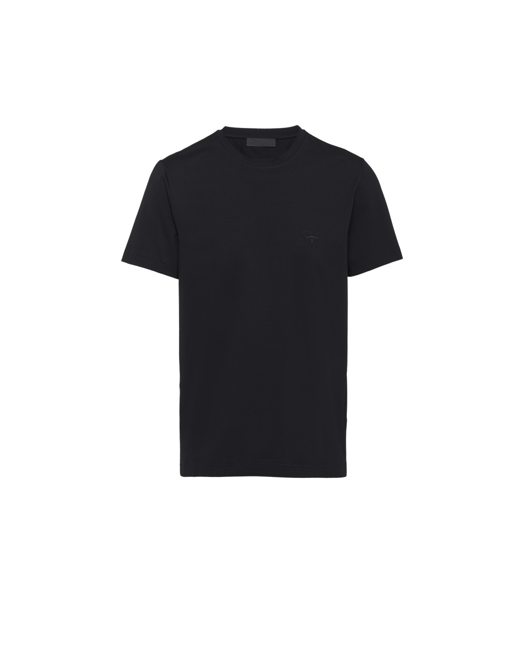 Prada Stretch Bavlněné T-shirt Černé | 724895AXN