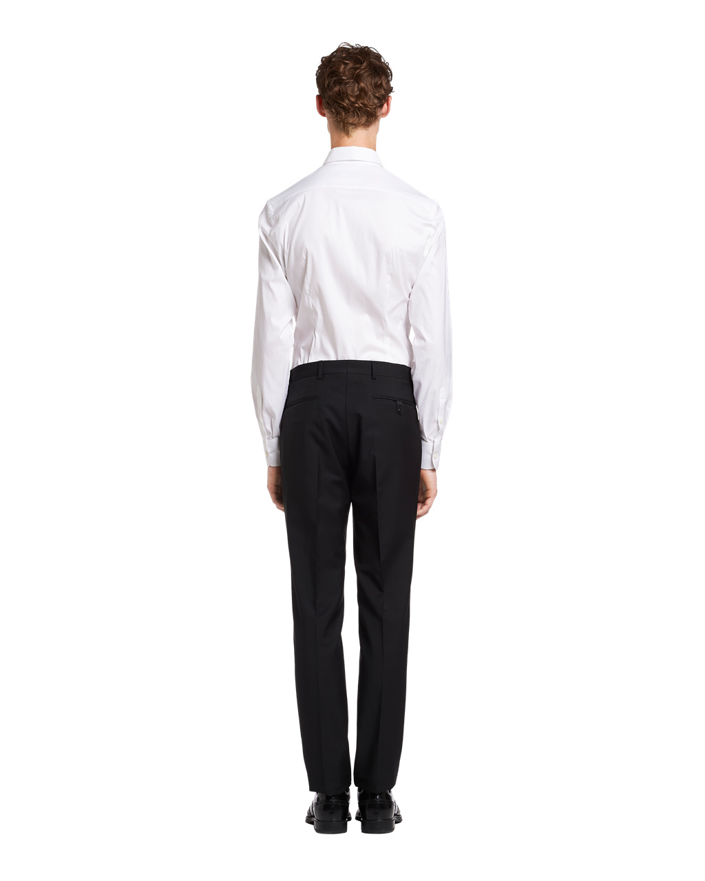 Prada Stretch Poplin Shirt Bílé | 598430MIL