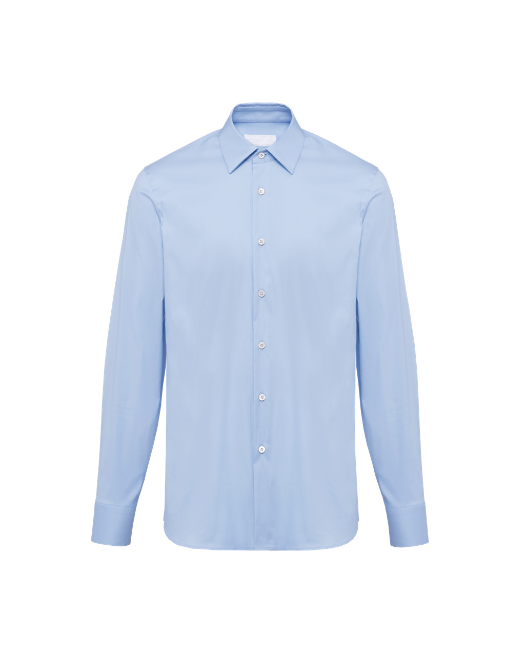 Prada Stretch Poplin Shirt Tmavě Blankyt | 672890XZS