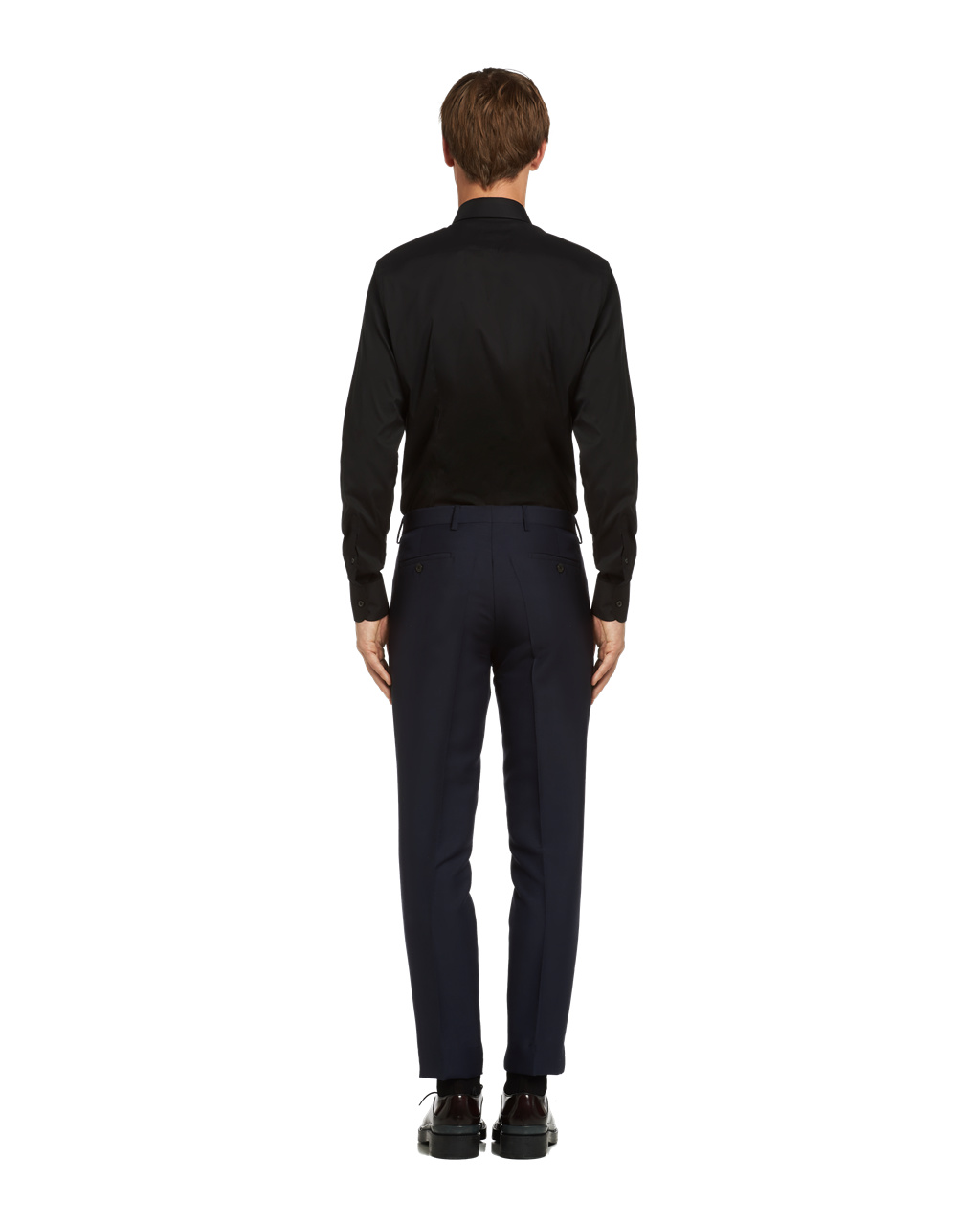 Prada Stretch Poplin Shirt Černé | 870251IZL