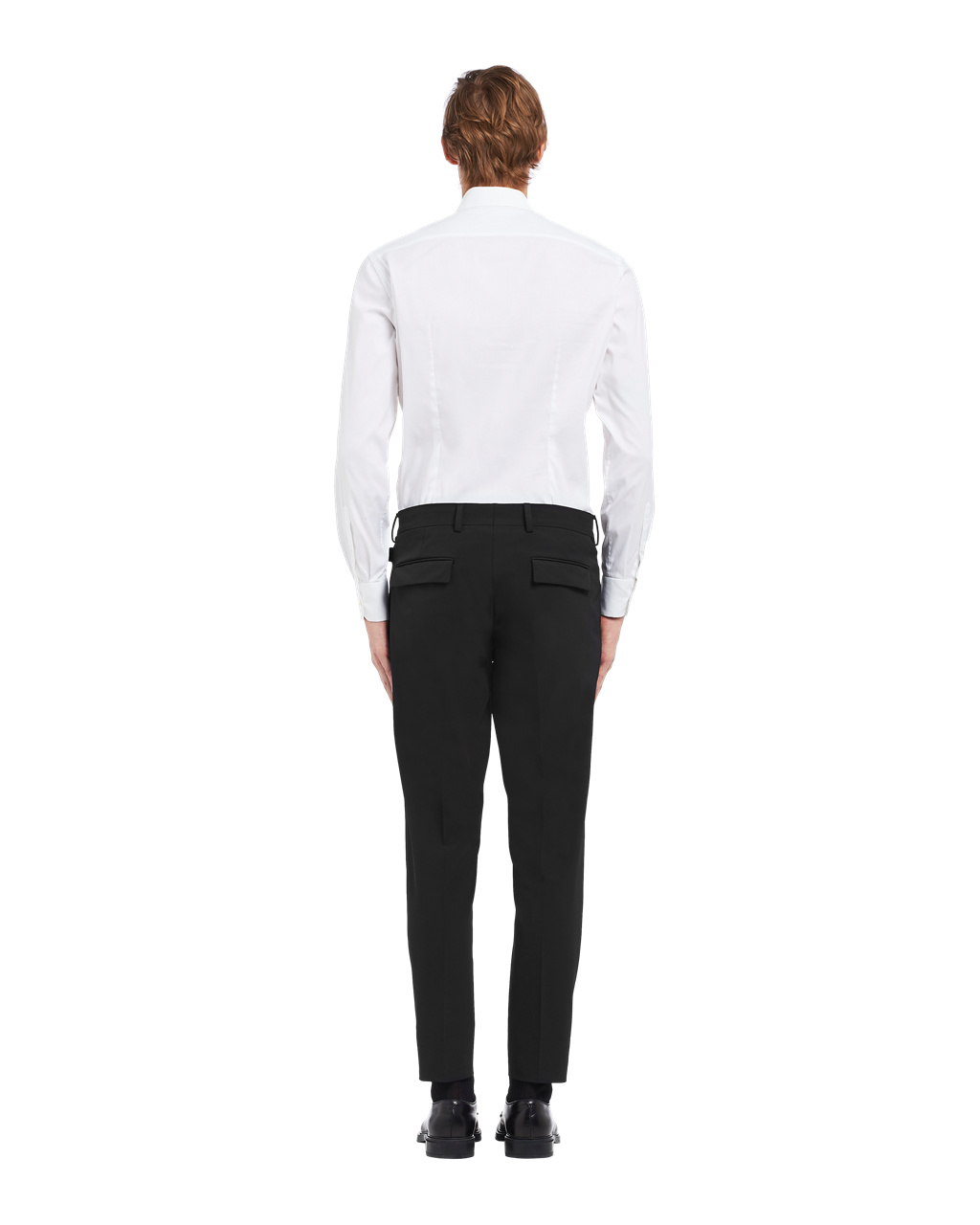 Prada Stretch Technical Fabric Trousers Černé | 097182XVD