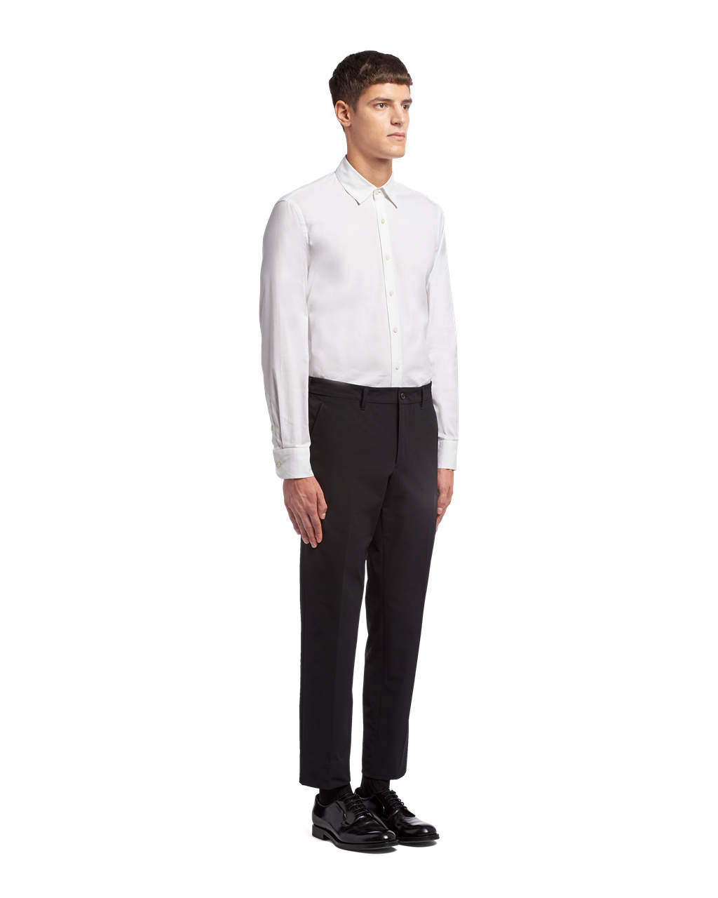 Prada Stretch Technical Fabric Trousers Černé | 764391BOL