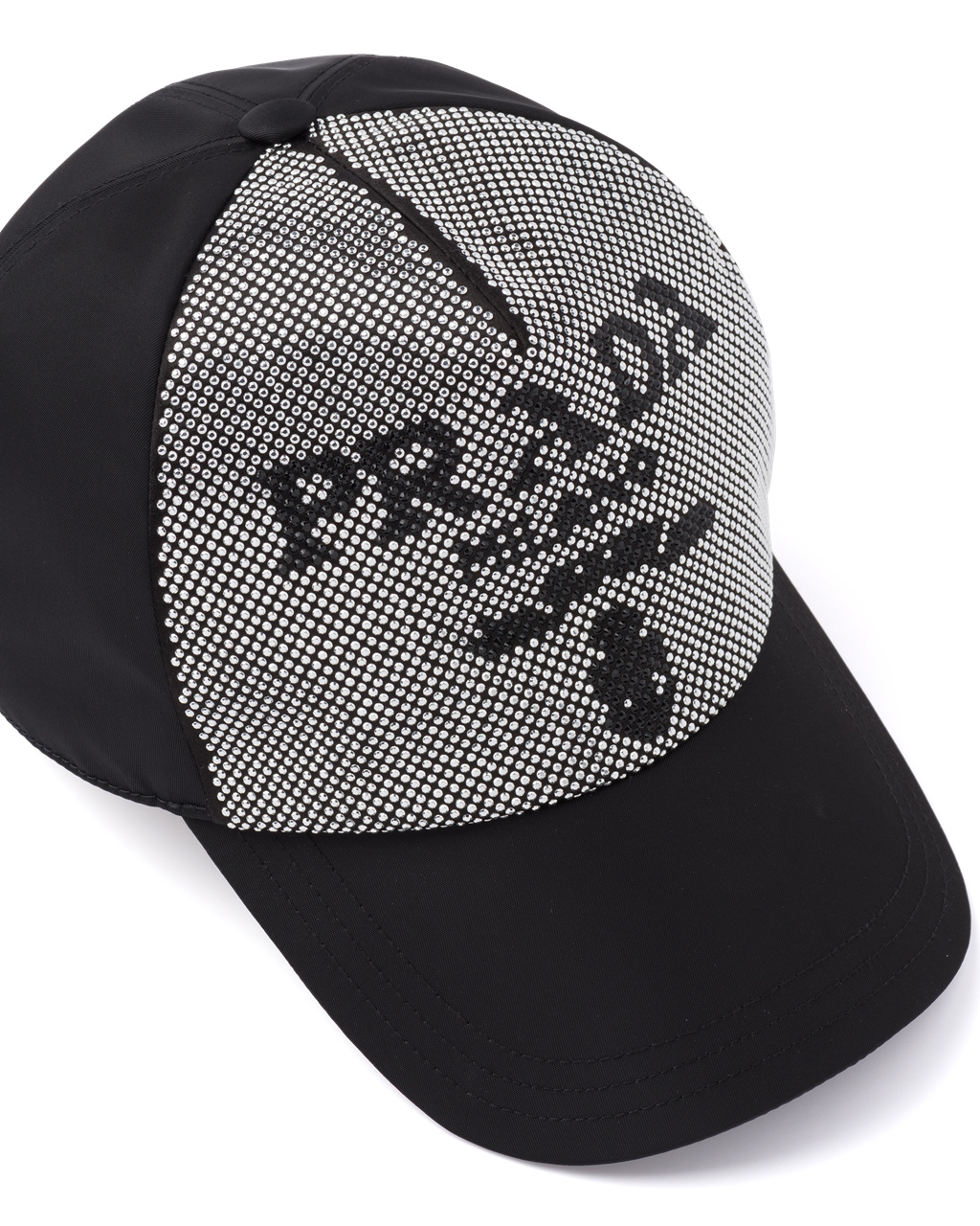 Prada Studded Re-nylon Baseball Cap Černé | 867093CKJ