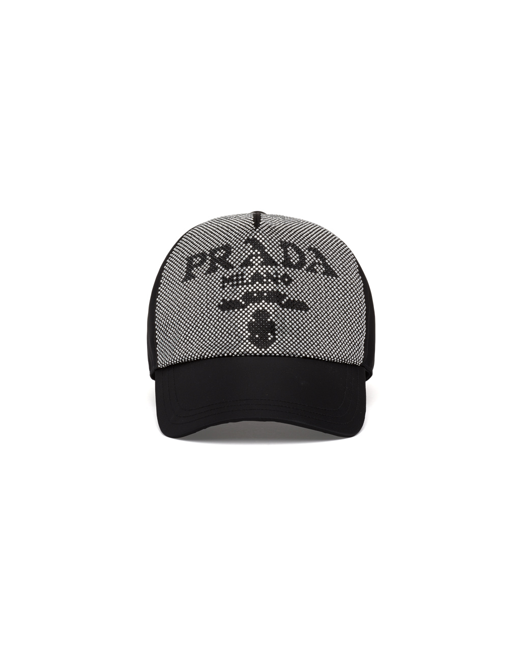 Prada Studded Re-nylon Baseball Cap Černé | 867093CKJ