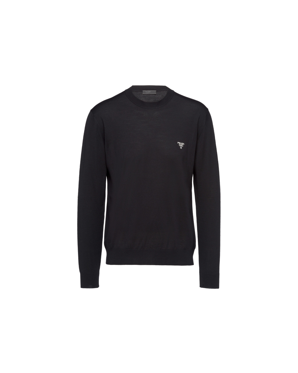 Prada Superfine Wool Crew-neck Svetrové Černé | 156290MPZ