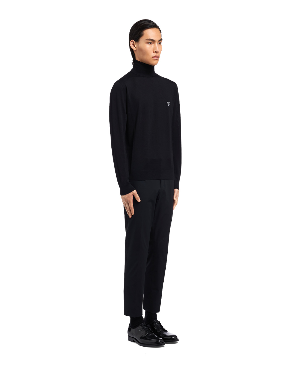 Prada Superfine Wool Turtleneck Svetrové Černé | 465273BUF