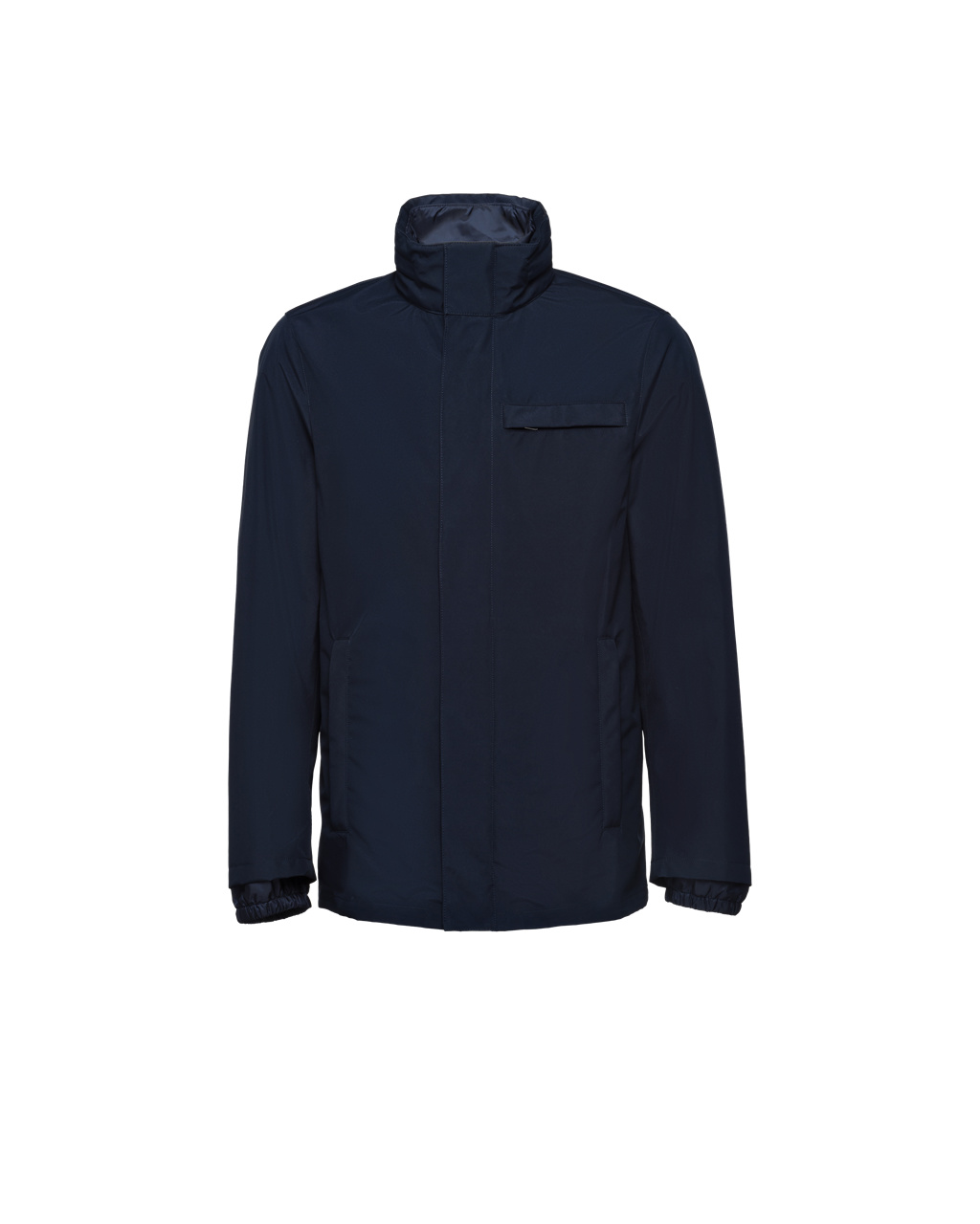 Prada Technical Fabric Blouson Jacket Tmavě Blankyt | 051749FSI