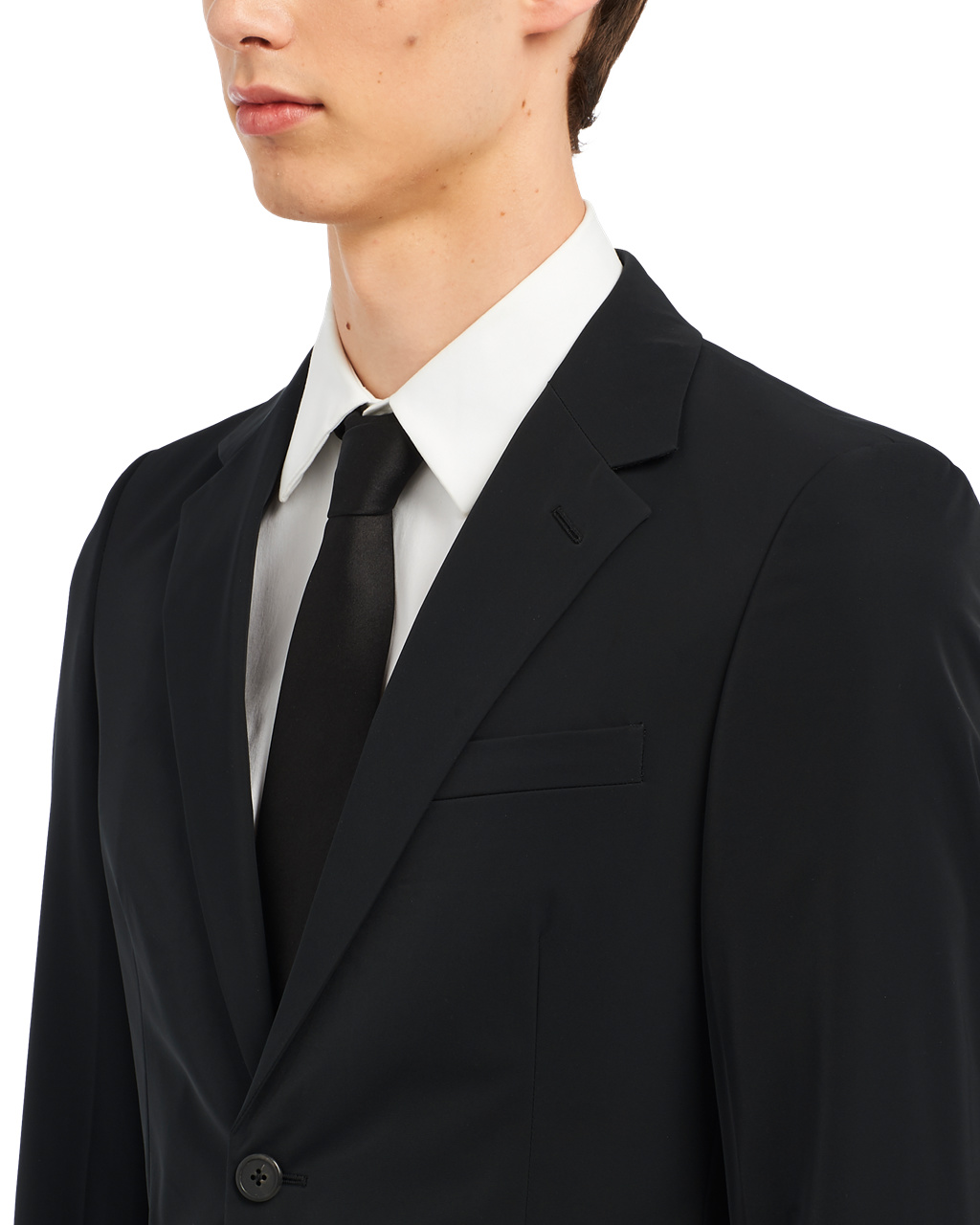 Prada Technical Fabric Single-breasted Suit Černé | 584130PJM