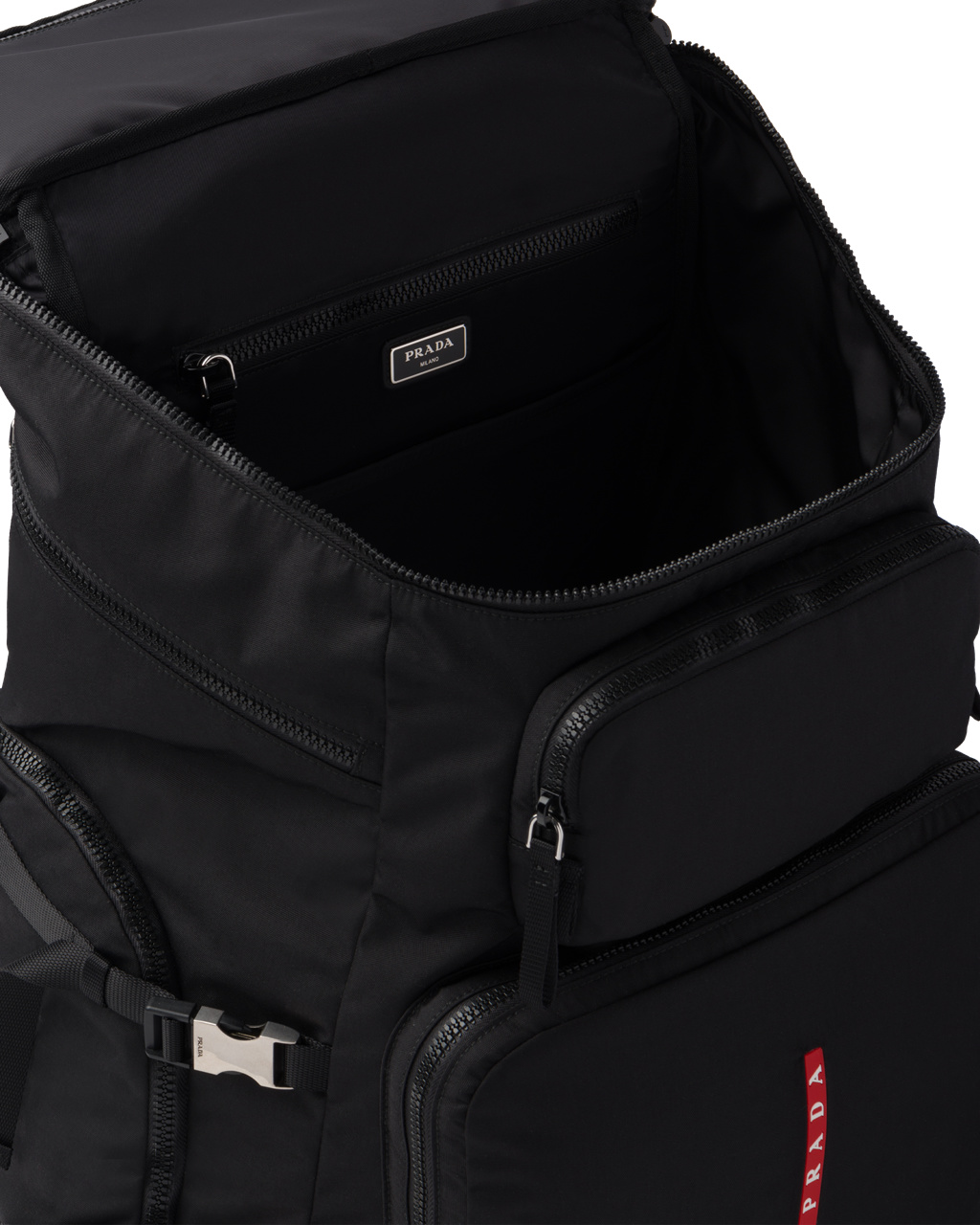 Prada Technical Fabric Ski Boot Backpack Černé | 089173LZH