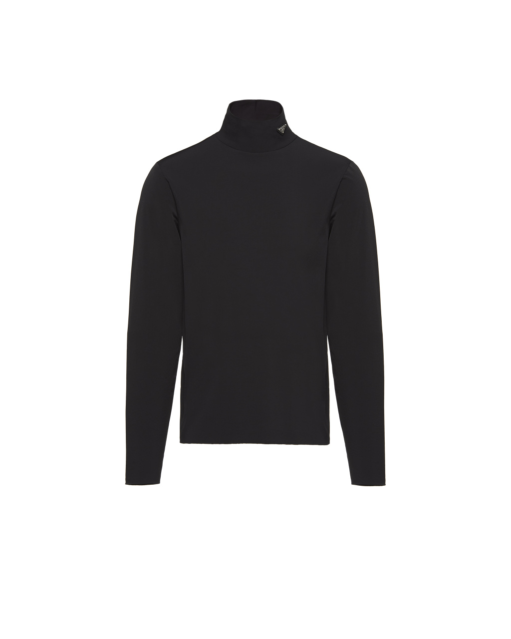 Prada Technical Jersey Mock Turtleneck Černé | 841759MGD