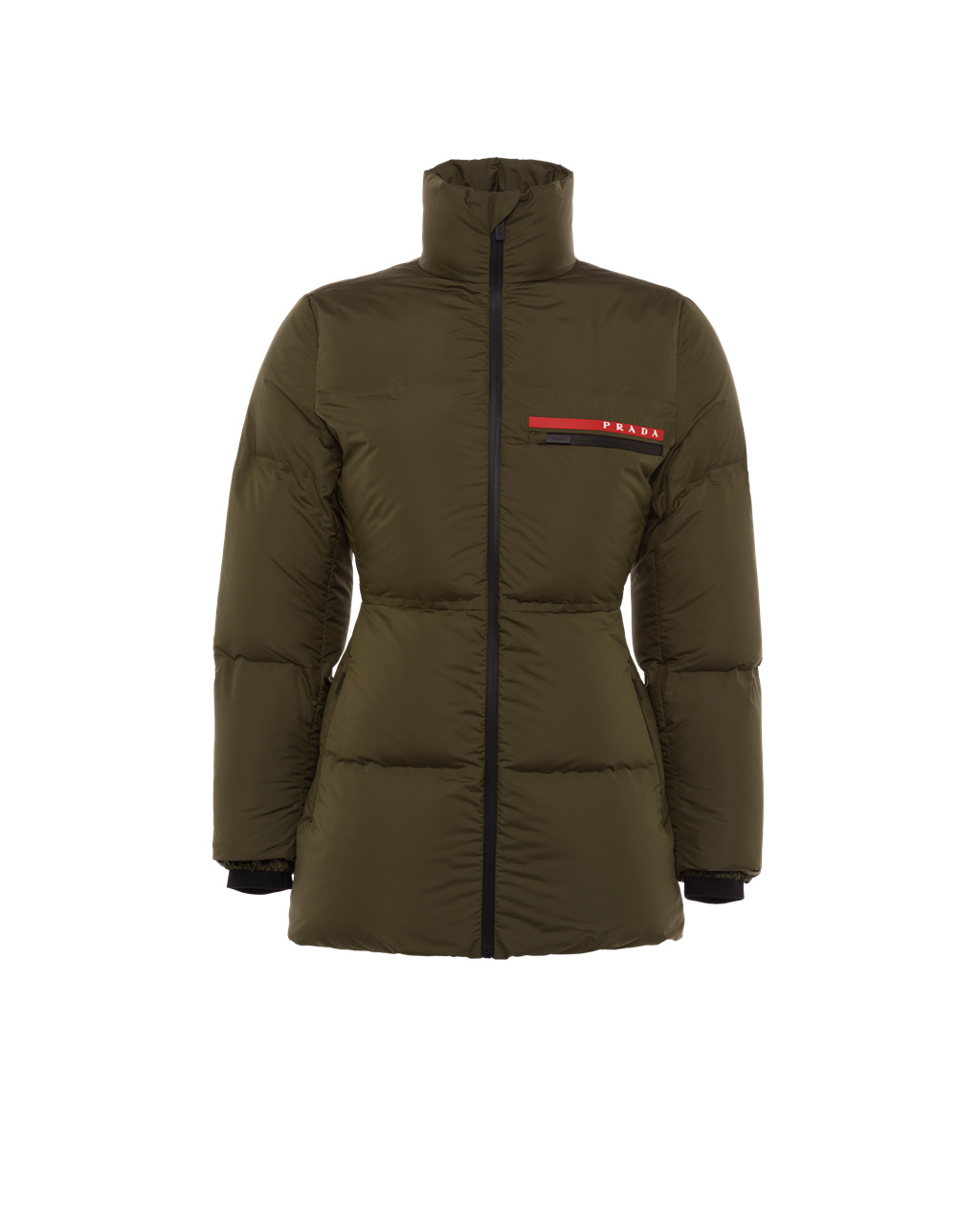 Prada Technical Nylon Puffer Jacket Zelene | 240513AOT